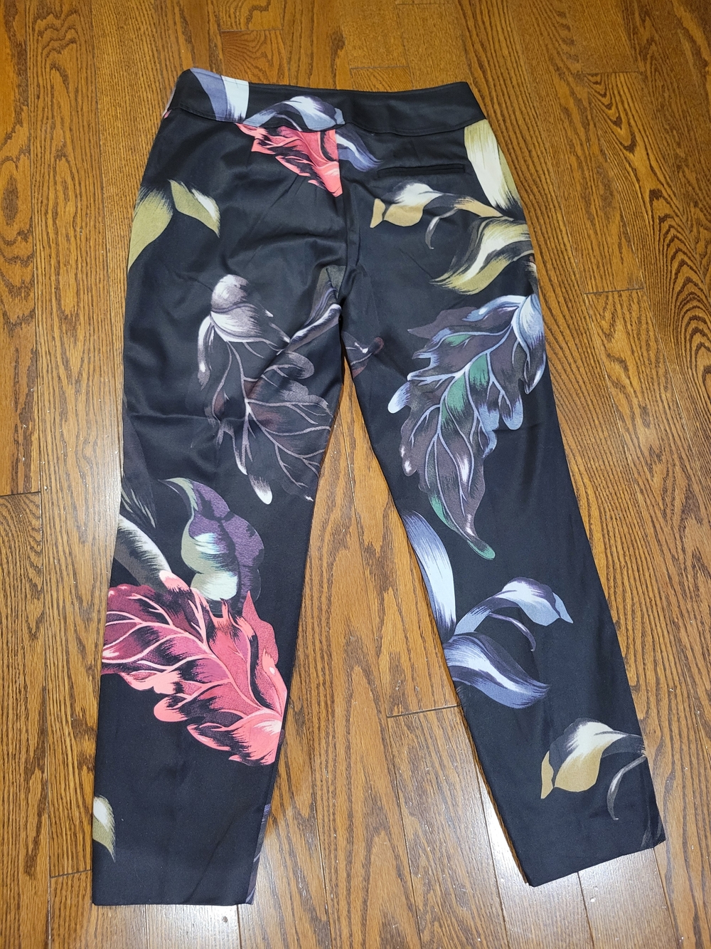 Ted Baker Black with Pink and Olive Floral trousers - Picture 2 of 6